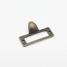 Ручка для шкатулки, 54х31 мм, старая латунь, 1 шт