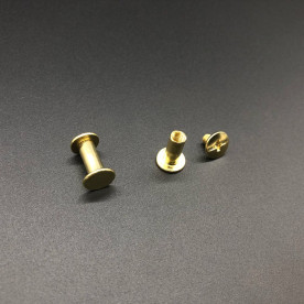 Крепеж болт, золото, 1 шт, 13х5 мм