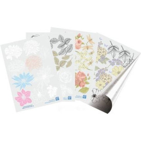 Картинки на кальке, Цветы, А5, 115 г/м, ТМ Курдибановская