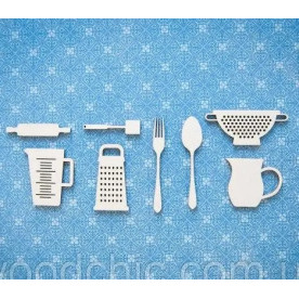 Чіпборд Набір Кухонне приладдя, 8 шт. WOODChic