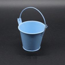 Декоративное ведро маленькое, цвет голубой, 7 см
