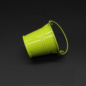 Декоративне відро маленьке, колір салатовий, 6 см