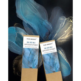 Набор для создания картин в стиле Ink Art, Бирюзовая орхидея, Каменская