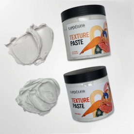 Текстурна паста з високим вмістом резини для створення текстури, біла матова, 500 мл, Kamenska