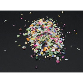 Подрібнений камінь полірований, колір мікс, 70 гр