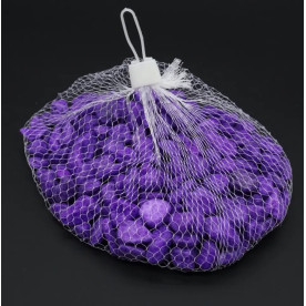 Камушки декоративные, фиолетовый, 130 грамм