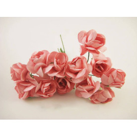 Троянда на дроті, рожевий, 12шт пучок