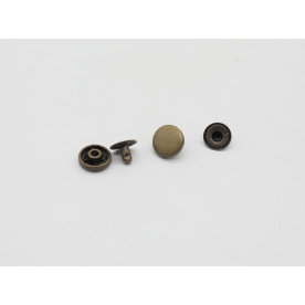 Кнопка, состаренная латунь, 1 шт, 10 мм