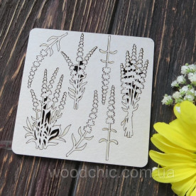 Чіпборд, набір лаванда маленька, Woodchic