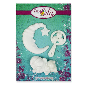 Набір декоративних фігурок, Спати пора, 3 шт, Lana Odis