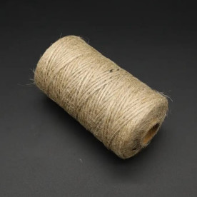 Бечевка декоративная лен, катушка, 2 мм, 200 м