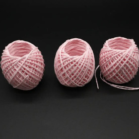 Паперовий шнур, колір ніжно рожевий, рулон 20 м
