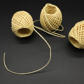 Паперовий шнур, колір жовтий, рулон 20 м