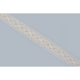 Кружевная лента, хлопок, цвет бежевый, 1 м, модель LRN-2020426-02