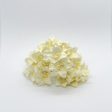 Набір паперових лілій, колір кремовий, 3.5 см, 5 шт.