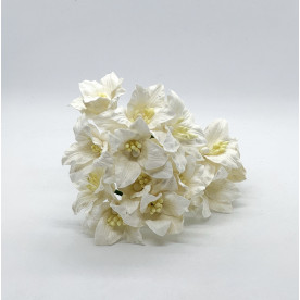 Набір паперових лілій, колір білий, 3.5 см, 5 шт.