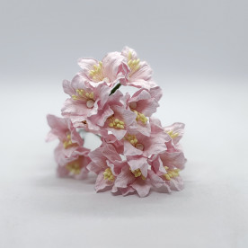 Набор нежно-розовых лилий, 3.5 см, 5 шт.