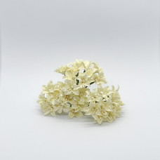 Набір паперових лілій, колір кремовий, 2.5 см, 5 шт.