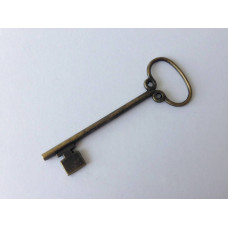 Ключик, метал, состаренная бронза, 86х30мм