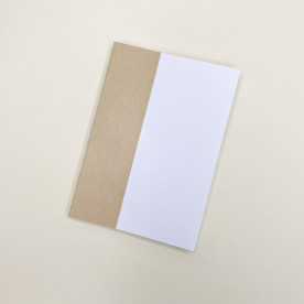 Заготівля для блокнота, коричневий крафт, 90 г / м2, А6, 96 аркушів, 192 сторінки, Magenta Line