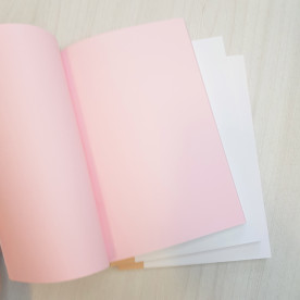 Заготівля для блокнота, рожевий колір, 80г / м2, А5, 96 аркушів, 192 сторінки, Magenta Line