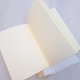 Заготівля для блокнота, жовтий колір, 80г / м2, А5, 96 аркушів, 192 сторінки, Magenta Line