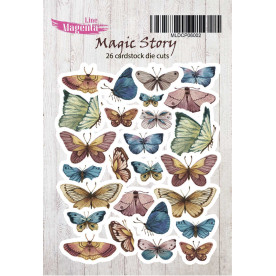 Набор высечек, Бабочки Magic Story, 26 шт., Magenta Line