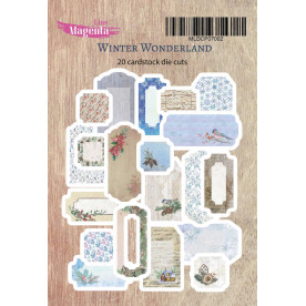 Набір вирубування, Теги Winter Wonderland, 20 шт., Magenta Line