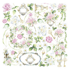 Лист для вырезания, Elegant Garden, 30,5х30,5 см, Magenta Line