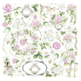 Лист для вырезания, Elegant Garden, 30,5х30,5 см, Magenta Line