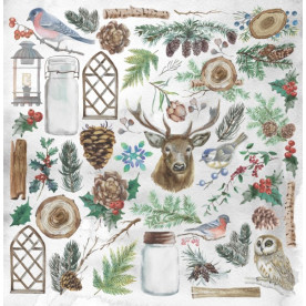 Лист для вырезания, Winter Wonderland, 30,5х30,5 см, Magenta Line