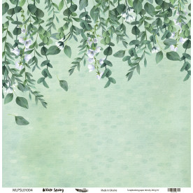 Двусторонняя скрапбумага, White Spring 04, 240 г/м2, 30,5х30,5 см, Magenta Line