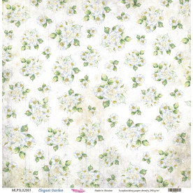 Двосторонній скраппапір, Elegant Garden 01, 240 г / м2, 30,5х30,5 см, Magenta Line