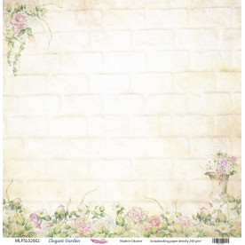 Двусторонняя скрапбумага, Elegant Garden 02, 240 г/м2, 30,5х30,5 см, Magenta Line