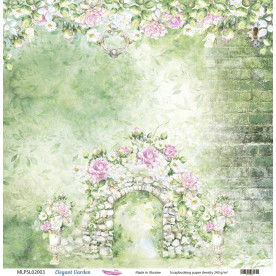 Двусторонняя скрапбумага, Elegant Garden 03, 240 г/м2, 30,5х30,5 см, Magenta Line