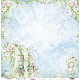 Двосторонній скраппапір, Elegant Garden 04, 240 г / м2, 30,5х30,5 см, Magenta Line