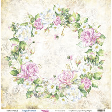 Двусторонняя скрапбумага, Elegant Garden 05, 240 г/м2, 30,5х30,5 см, Magenta Line