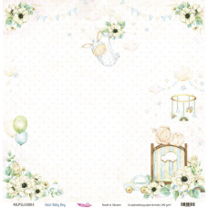 Двусторонняя скрапбумага, Dear Baby Boy 03, 240 г/м2, 30,5х30,5 см, Magenta Line