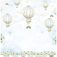 Двусторонняя скрапбумага, Dear Baby Boy 04, 240 г/м2, 30,5х30,5 см, Magenta Line