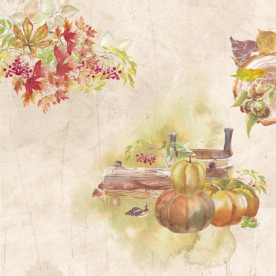 Двусторонняя скрапбумага, Cozy Autumn 03, 240 г/м2, 30,5х30,5 см, Magenta Line