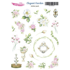 Наклейки, Elegant Garden 03 Нежные цветы, 13х18 см, Magenta Line