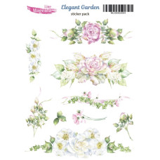 Наклейки, Elegant Garden 04 Квіткові бордюри, 13х18 см, Magenta Line