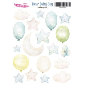 Наклейки, Dear Baby Boy 06 Повітряні кулі, 13х18 см, Magenta Line