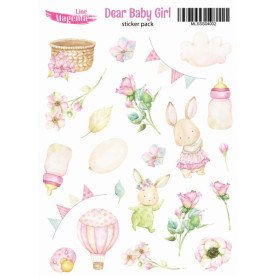 Наклейки, Dear Baby Girl 02 Детские мелочи, 13х18 см, Magenta Line
