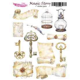 Набор наклеек Magic Story 04 Винтажные свитки, 13x18 см, Magenta Line