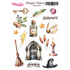 Наклейки, Magic Story 10 Магія Капелюх, 13х18 см, Magenta Line