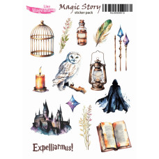 Наклейки, Magic Story 12 Магія Замок, 13х18 см, Magenta Line