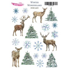 Набор наклеек Winter Wonderland 05 Зимний лес, 13x18 см, Magenta Line