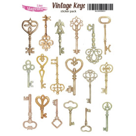 Наклейки, Vintage Keys 01 Ключики, 13х18 см, Magenta Line