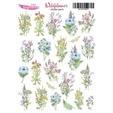 Аркуш наліпок Magenta Line Wildflower 03 Польові букети, 13х18 см, MLSSS09003